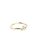 SINGULARU – Anillo Trebol – Anillo de Plata de Ley 925 con Acabado Baño de Oro de 18 Kt. y Circonitas – Joyas para Mujer – Varios Acabados y Tallas – Talla 20